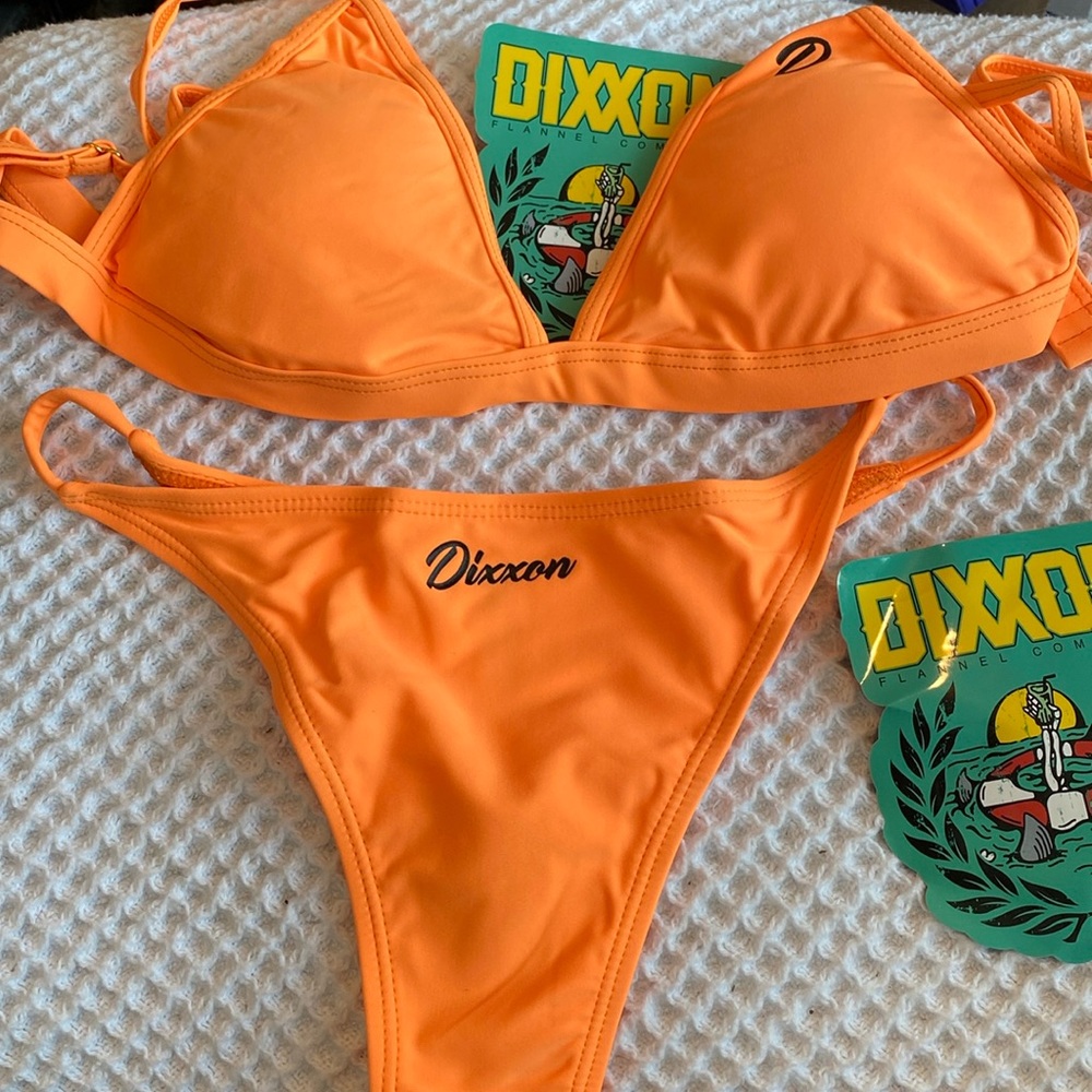 Dixxon Women’s‎ orange tanning suit Top & Bottom new in package